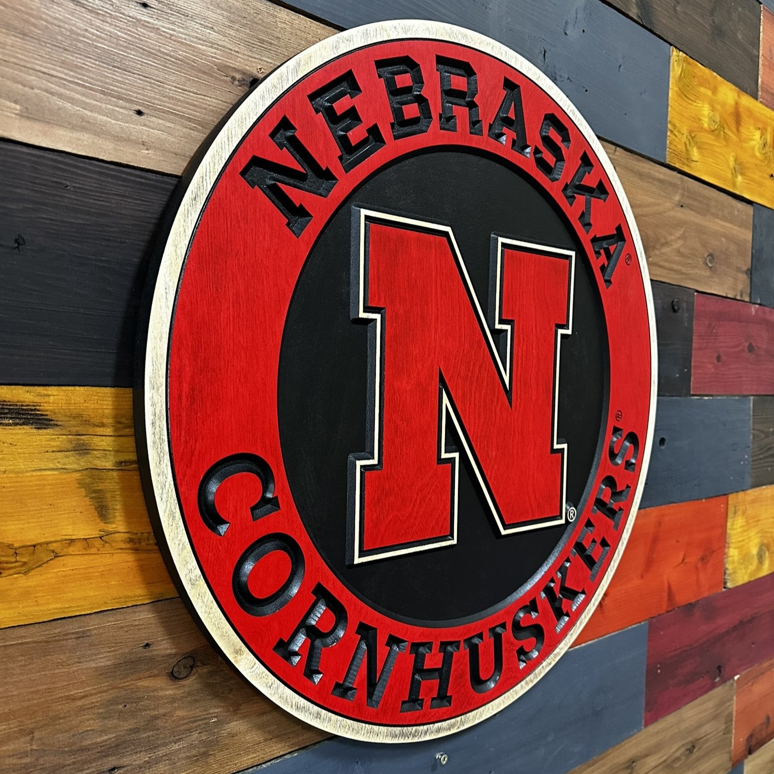 Nebraska Cornhuskers Man cave signage