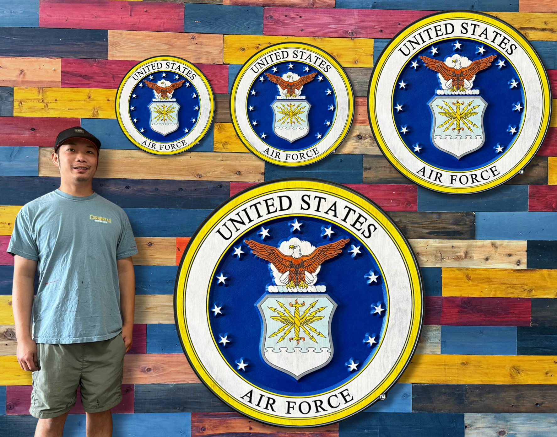 United States Air Force Wood Sign