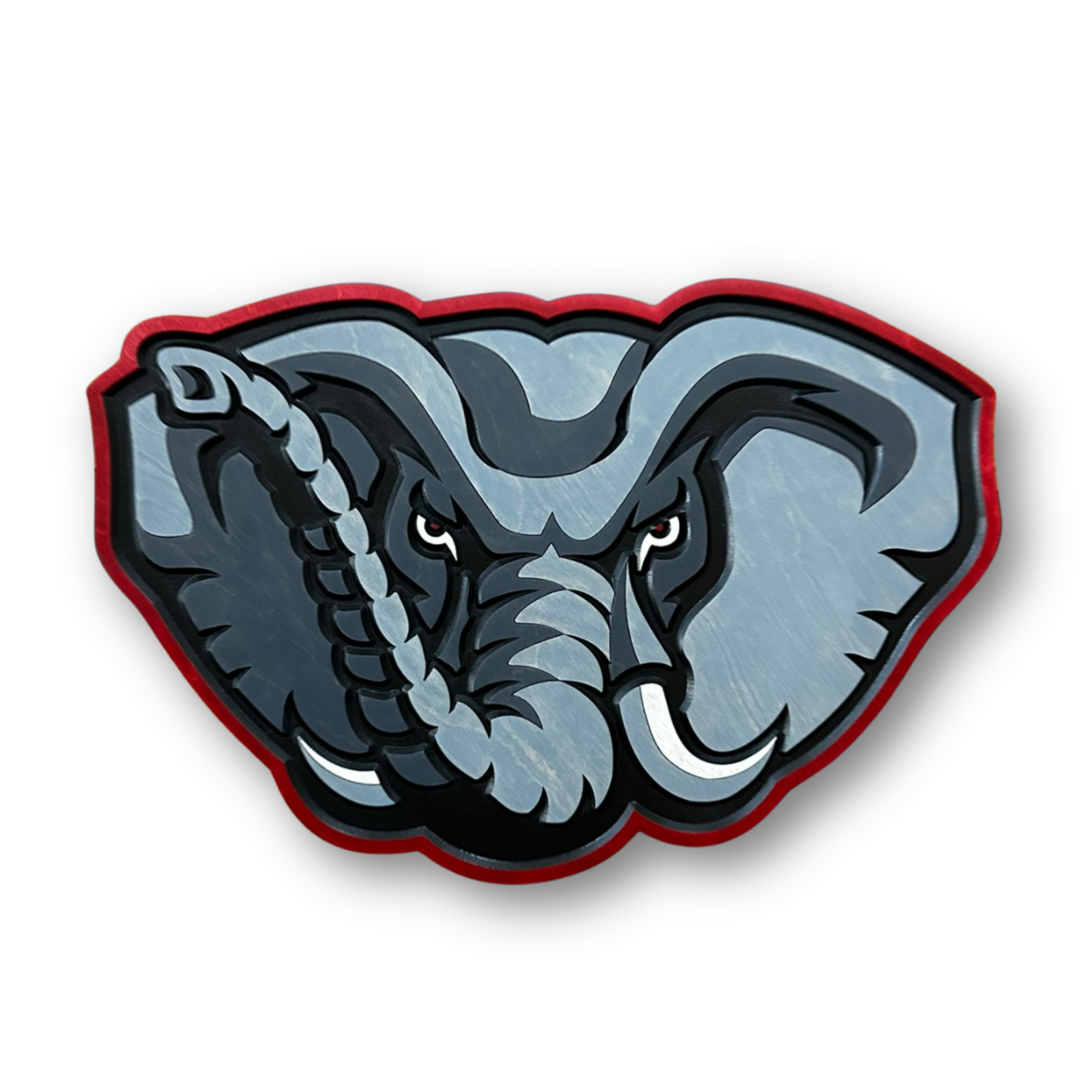 Alabama Big Al elephant head wall art front view