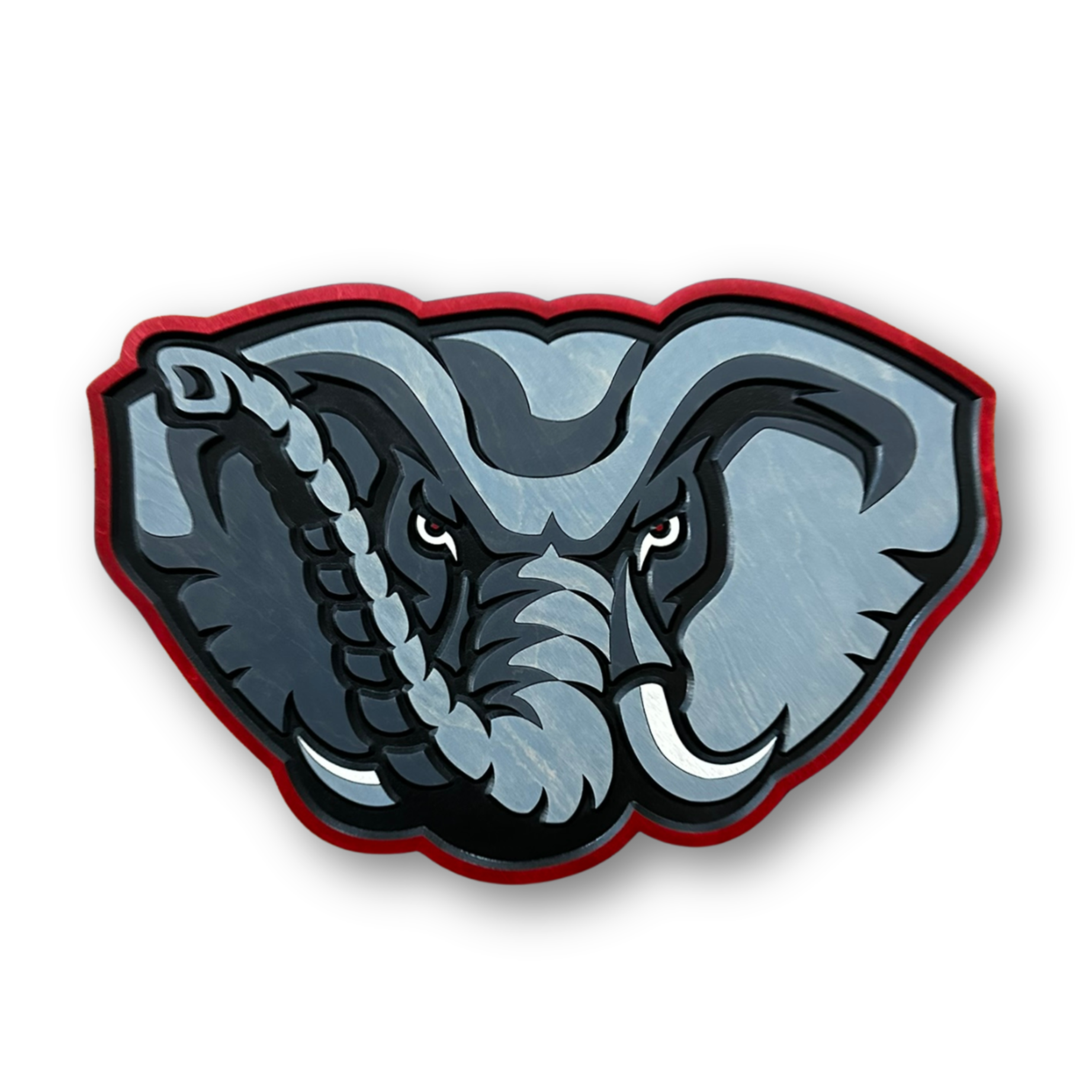 Alabama Big Al elephant head wall art front view