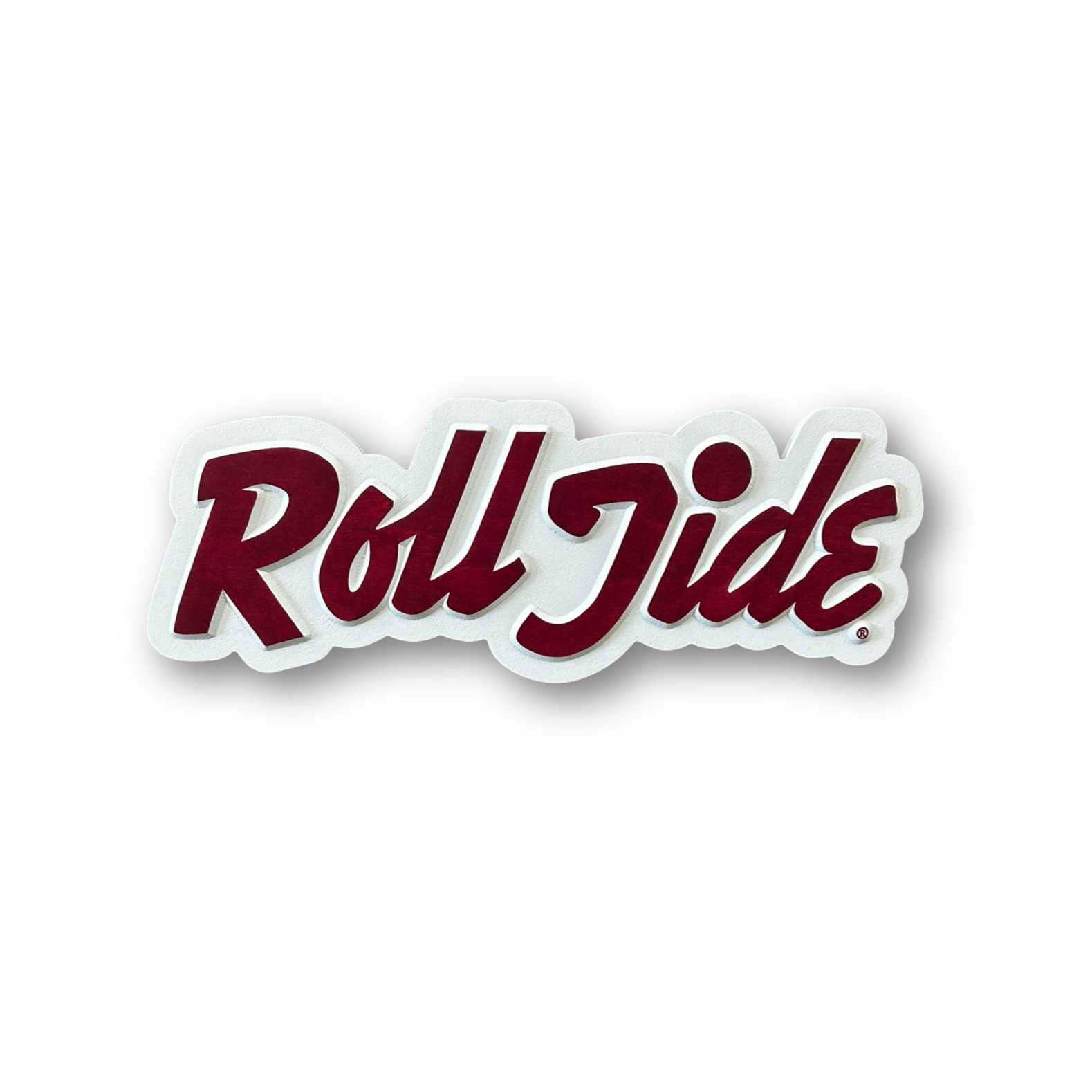 Alabama Roll Tide 3D wood sign front view