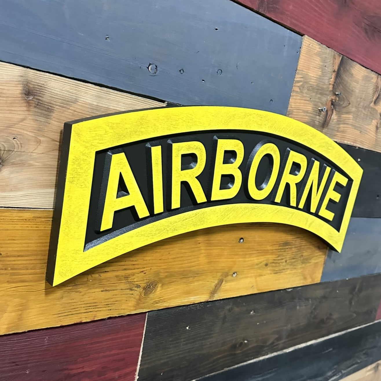 us army airborne paratrooper wall art