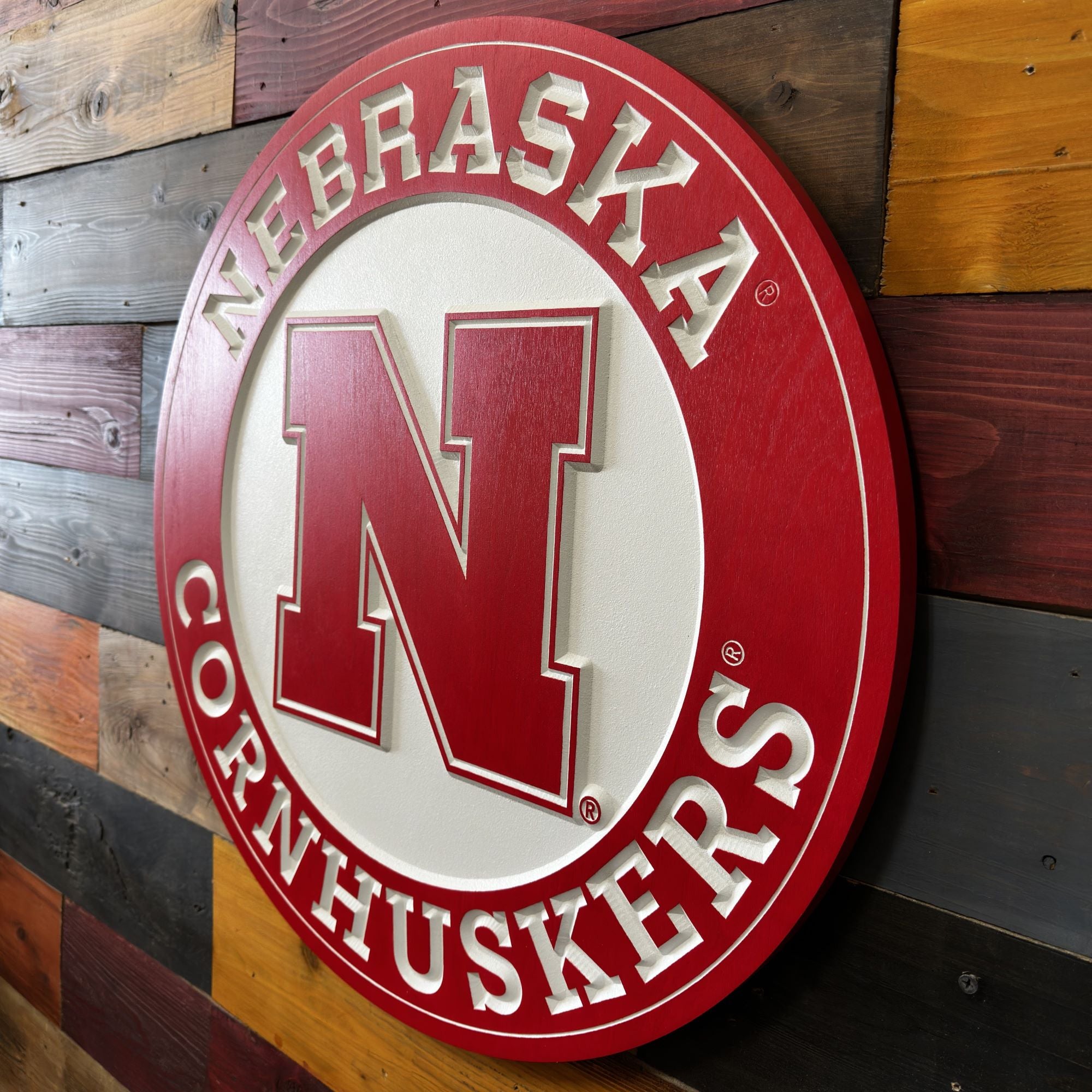 Nebraska Cornhuskers logo for living room