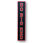 Go Big Red Husker sports wood sign front view