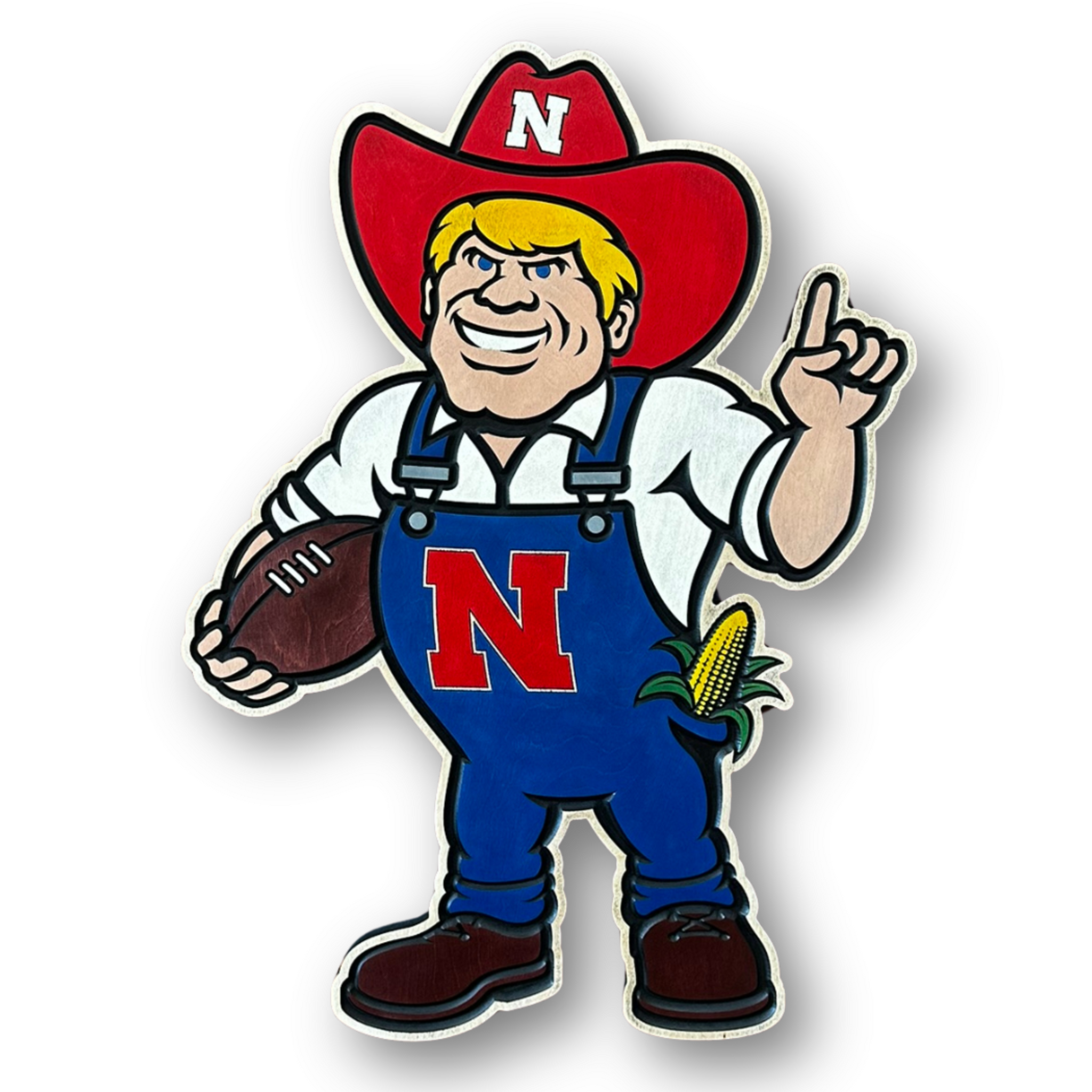 Herbie Husker wood sign