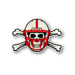 Nebraska Blackshirts skull and bones sign front view