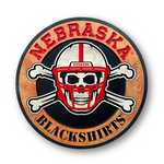 Nebraska Blackshirts carved wood sign by Cornbread Custom Signs