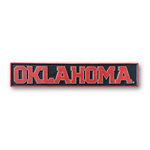 Oklahoma Sooners Oklahoma wood sign on white background
