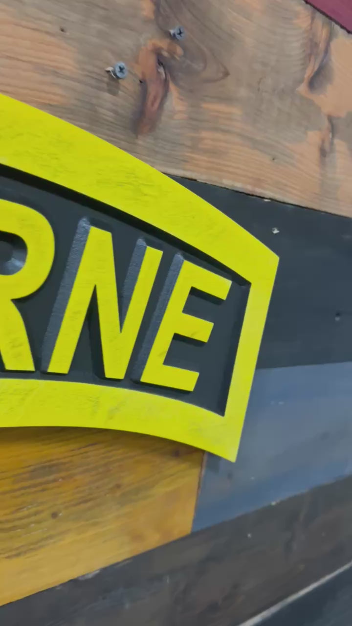 army airborne wood sign