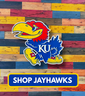 Kansas Jayhawks Big Jay mascot carved wood sign video