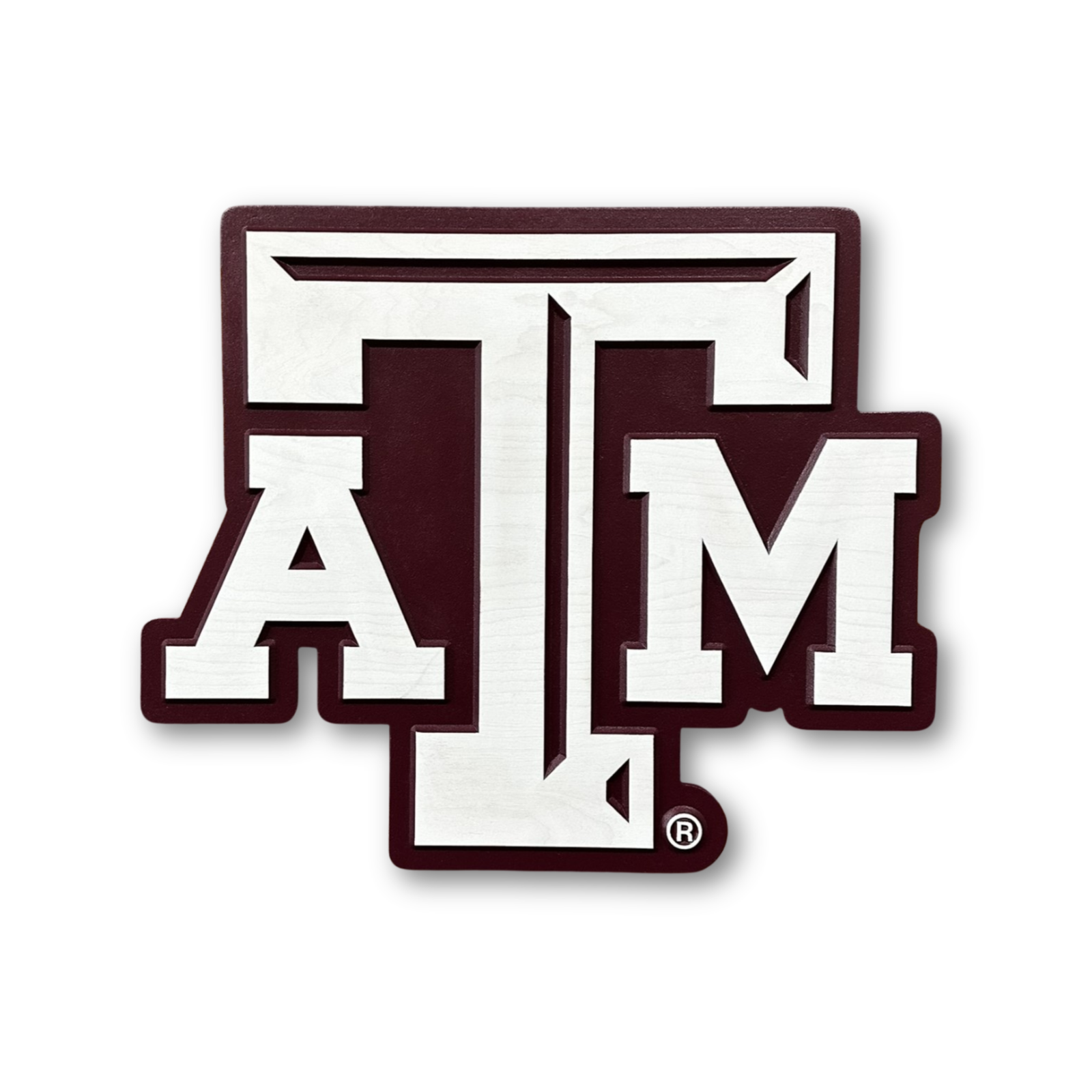 Texas A&M Aggies A&M Logo Wood Sign handcrafted wall art by Cornbread Custom Signs