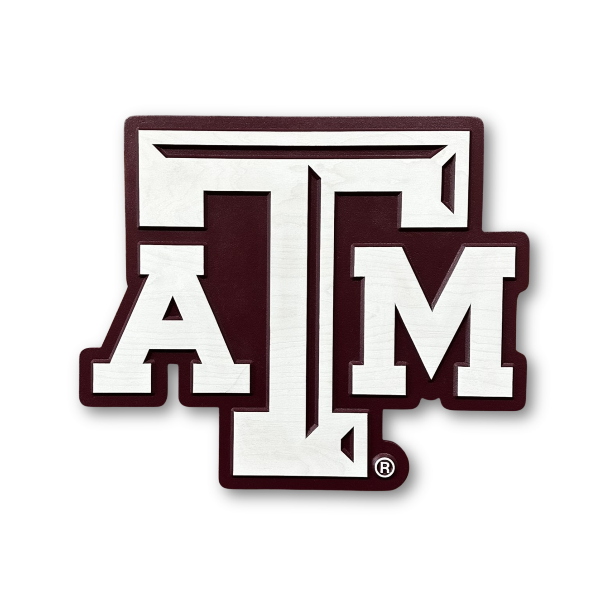 Texas A&M Aggies A&M Logo Wood Sign handcrafted wall art by Cornbread Custom Signs