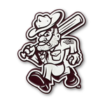 Texas A&M Aggies Ol' Sarge Baseball Mascot Wood Sign handcrafted wall art by Cornbread Custom Signs