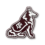 Texas A&M Reveille Mascot Wood Sign handcrafted wall art by Cornbread Custom Signs