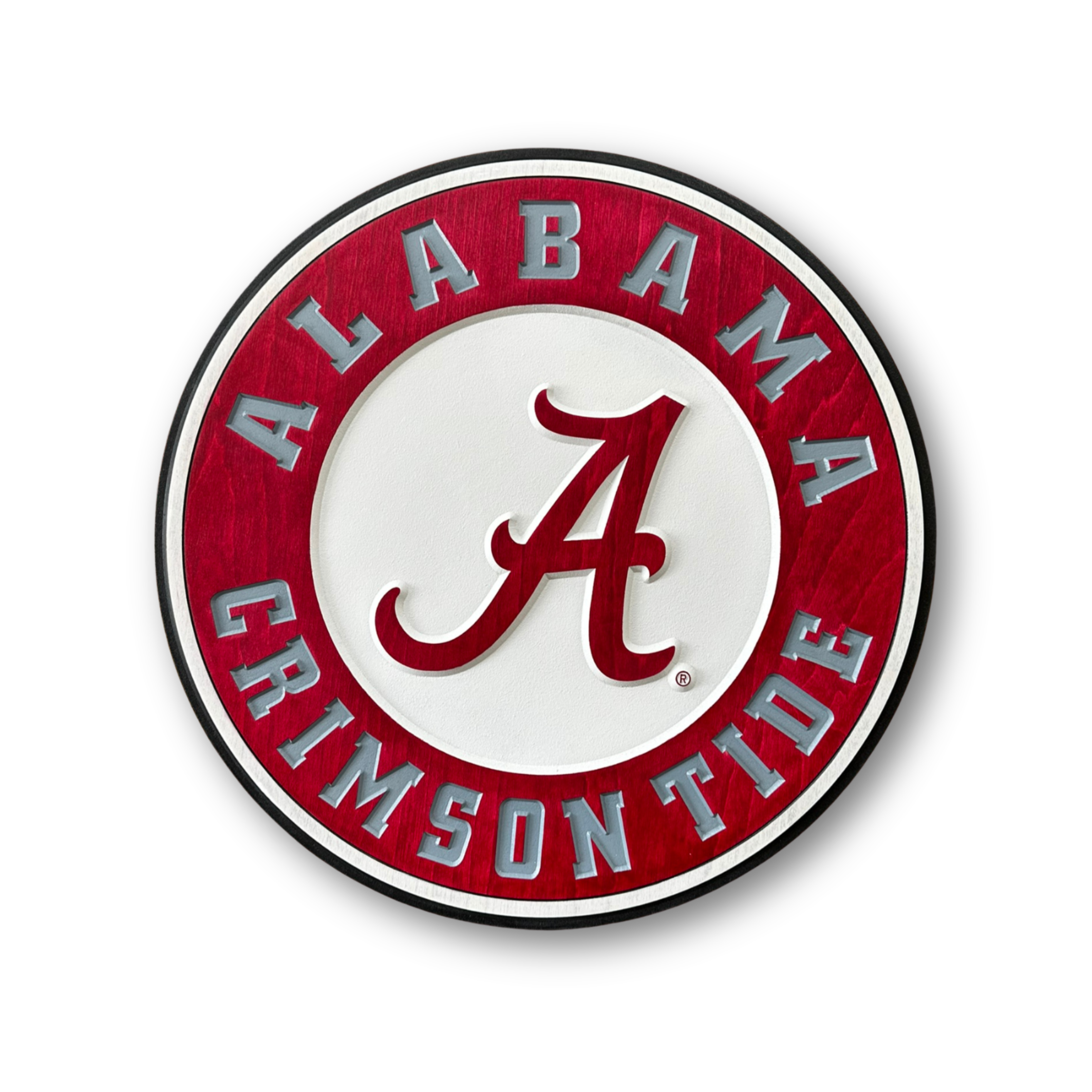 University of Alabama Round Wood Sign - 24