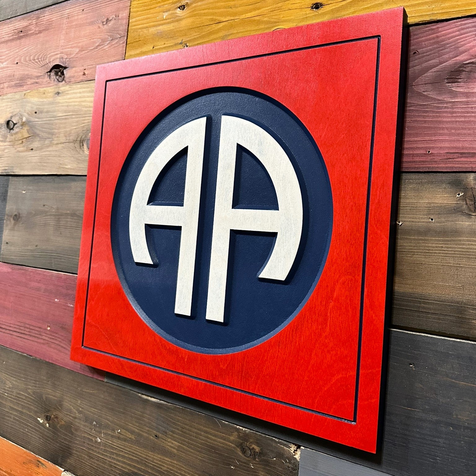 version features the classic 82nd Airborne Division patch without the Airborne tab, staying true to the original shoulder sleeve insignia design