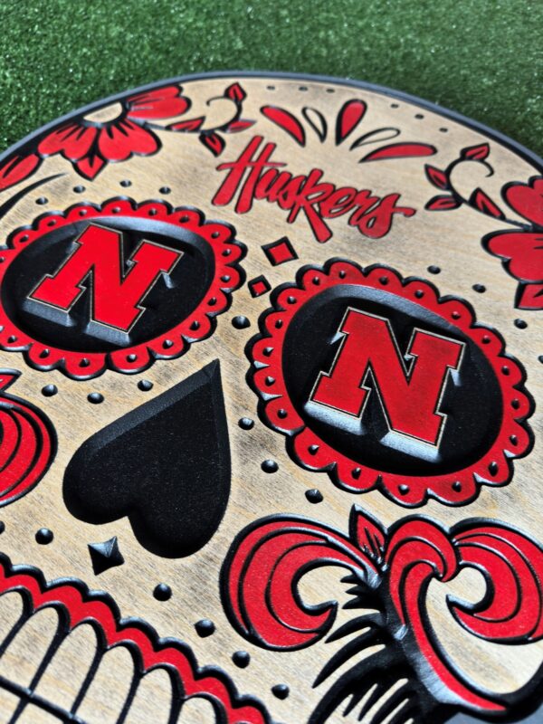 Huskers Sugar Skull 18" - Image 2