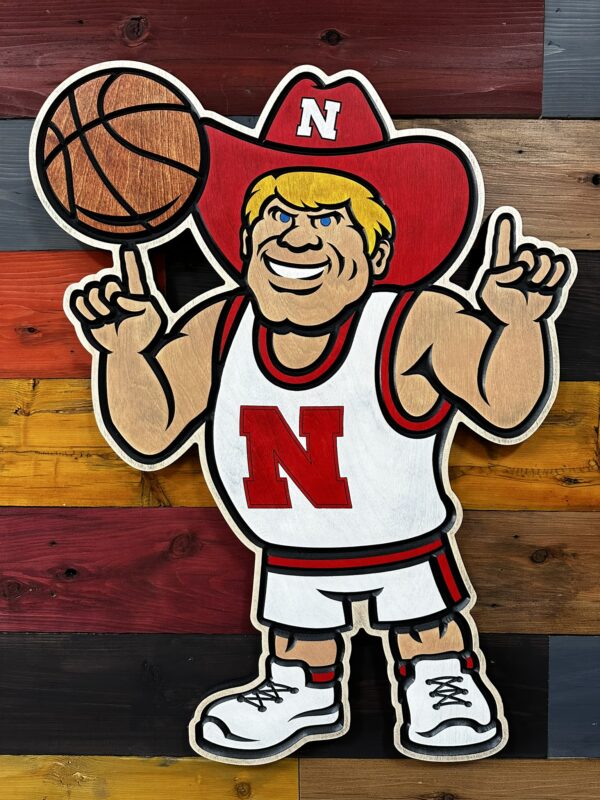 Herbie Husker Basketball Sign 30" - Image 6