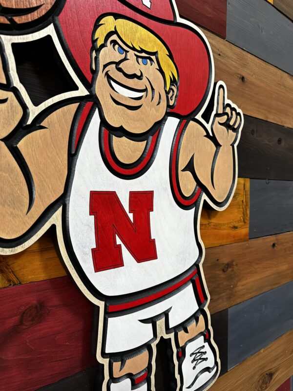 Herbie Husker Basketball Sign 30" - Image 5