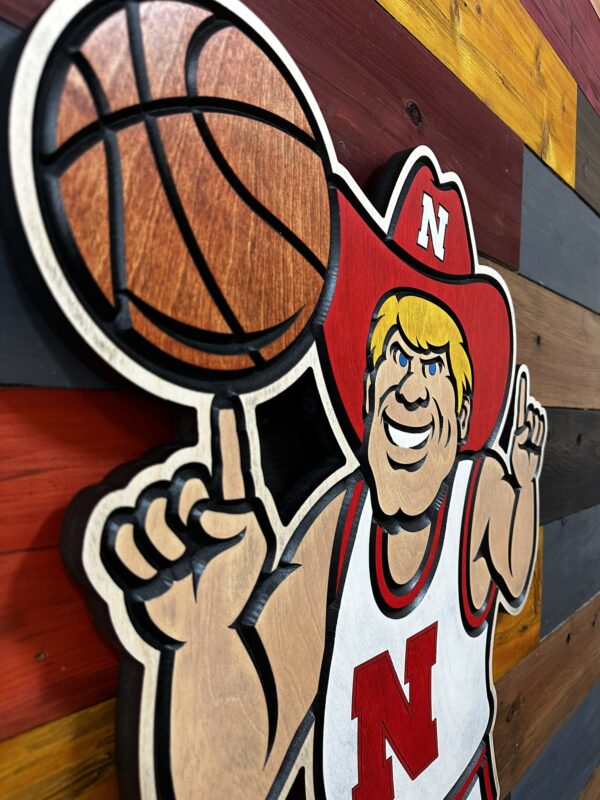 Herbie Husker Basketball Sign 30" - Image 2